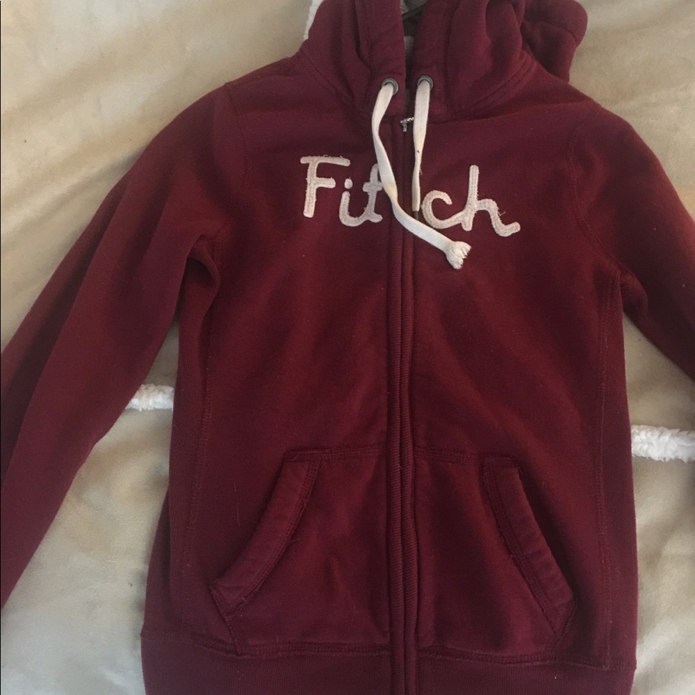 Maroon Abercrombie & Fitch jacket